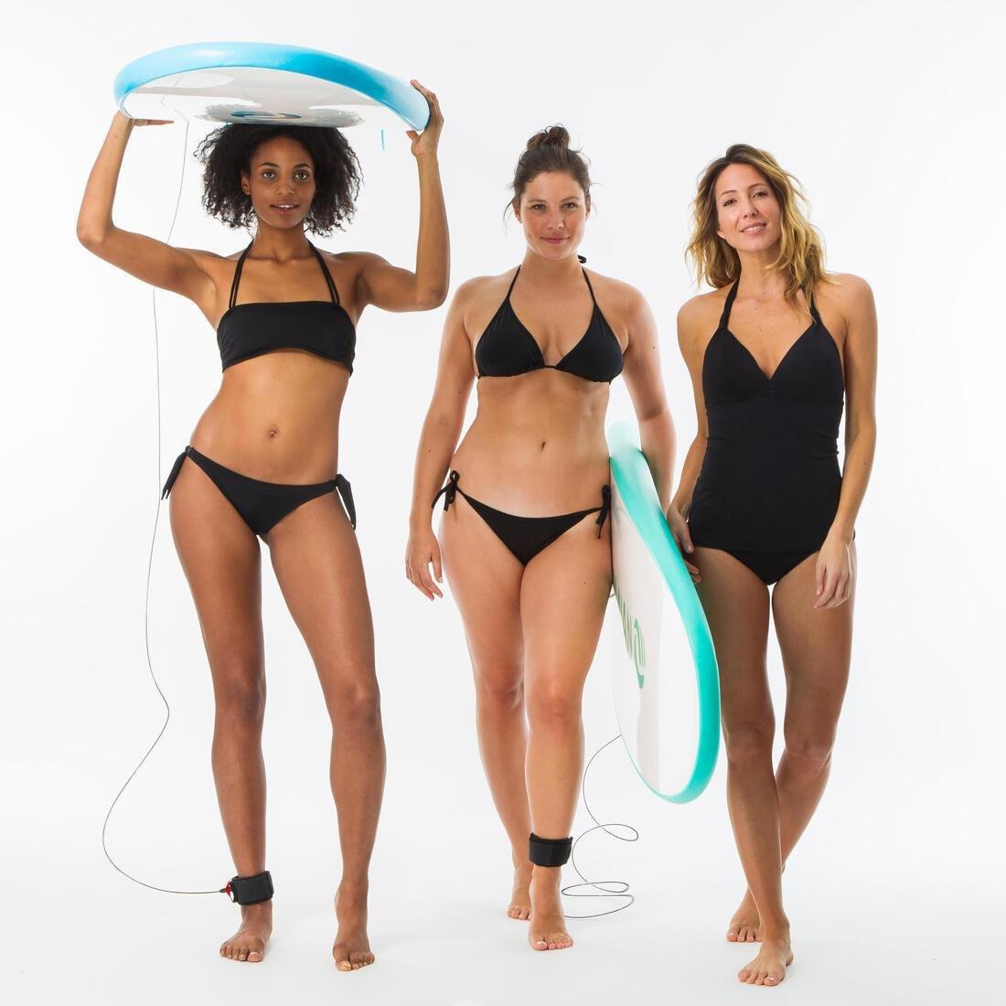 Womens Mae Sliding Triangle Swimsuit Top With Padded Cups, Black, , large image number 8