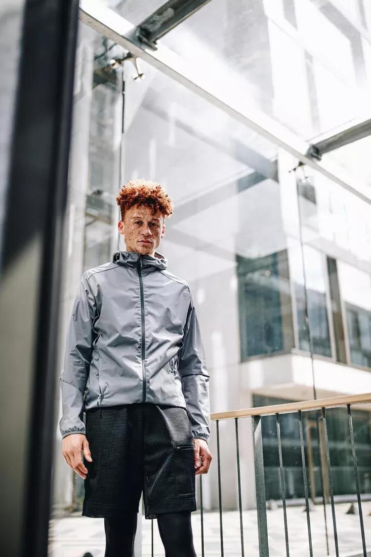 Men's Running Jacket, Concrete Grey, , large image number 3