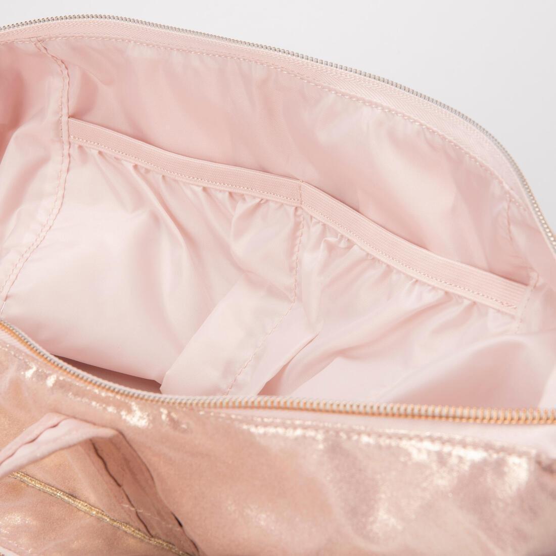 Kids Girls Dance Bag, Rose Gold, No Color, large image number 3