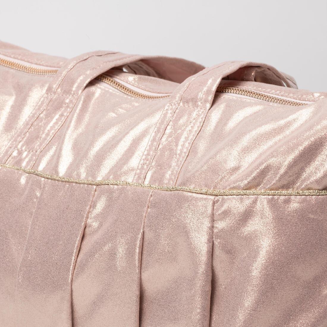 Kids Girls Dance Bag, Rose Gold, No Color, large image number 5