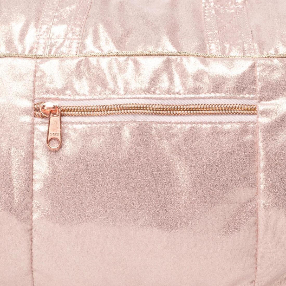 Kids Girls Dance Bag, Rose Gold, No Color, large image number 6