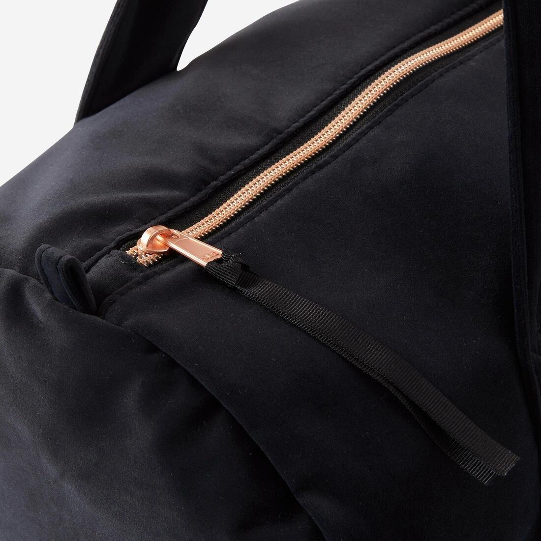 Kids Girls Velvet Dance Bag 15 L, Black, No Color, large image number 6