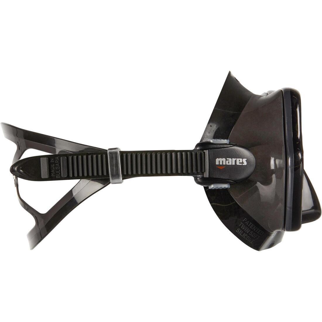 Snorkelling and Scuba Diving Mask Mares X-Vision Liquid Skin, Black, No Color, large image number 2