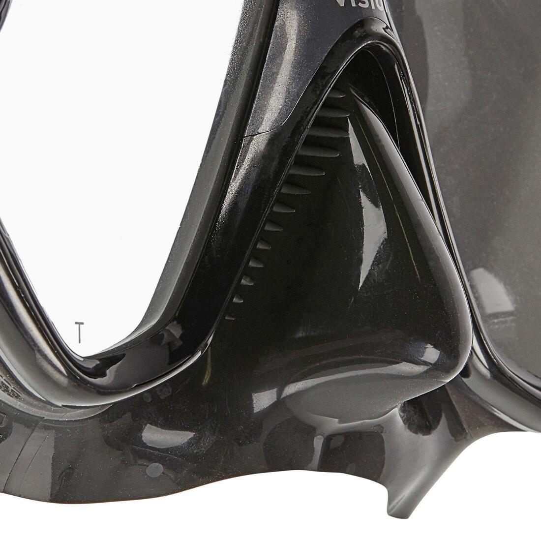 Snorkelling and Scuba Diving Mask Mares X-Vision Liquid Skin, Black, No Color, large image number 5