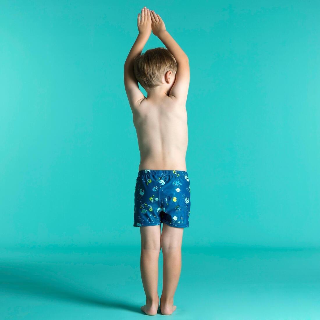 Kids Boys Washable Swimming Nappy Boxer, Blue, , large image number 1