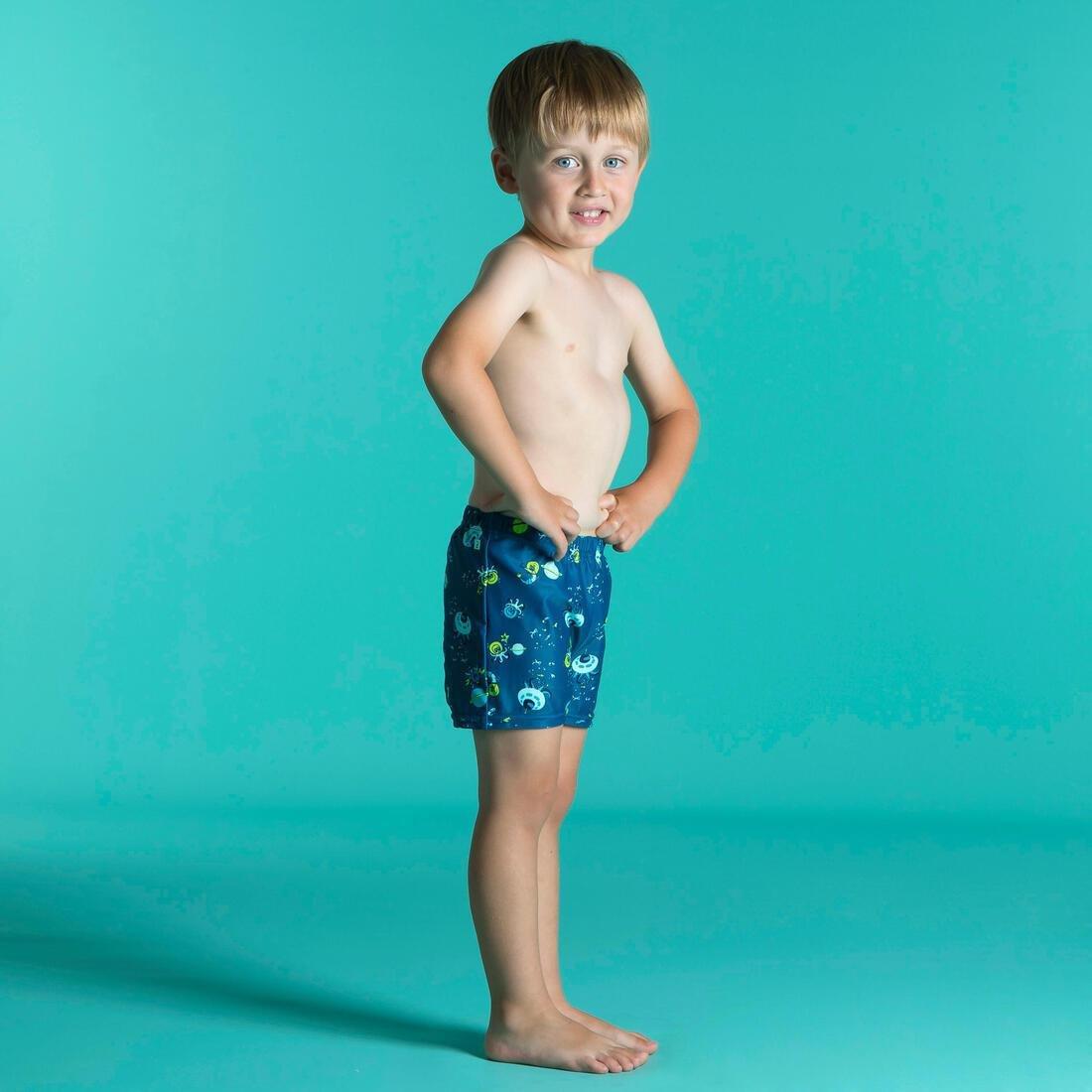 Kids Boys Washable Swimming Nappy Boxer, Blue, , large image number 2
