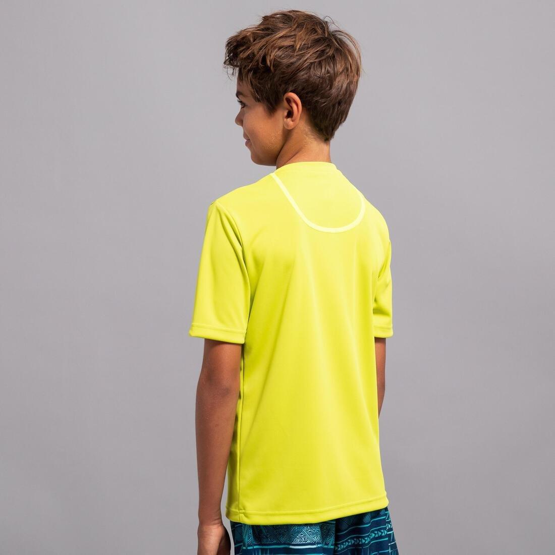 Kids Surfing Short-Sleeve Uv Top, Green, No Color, medium