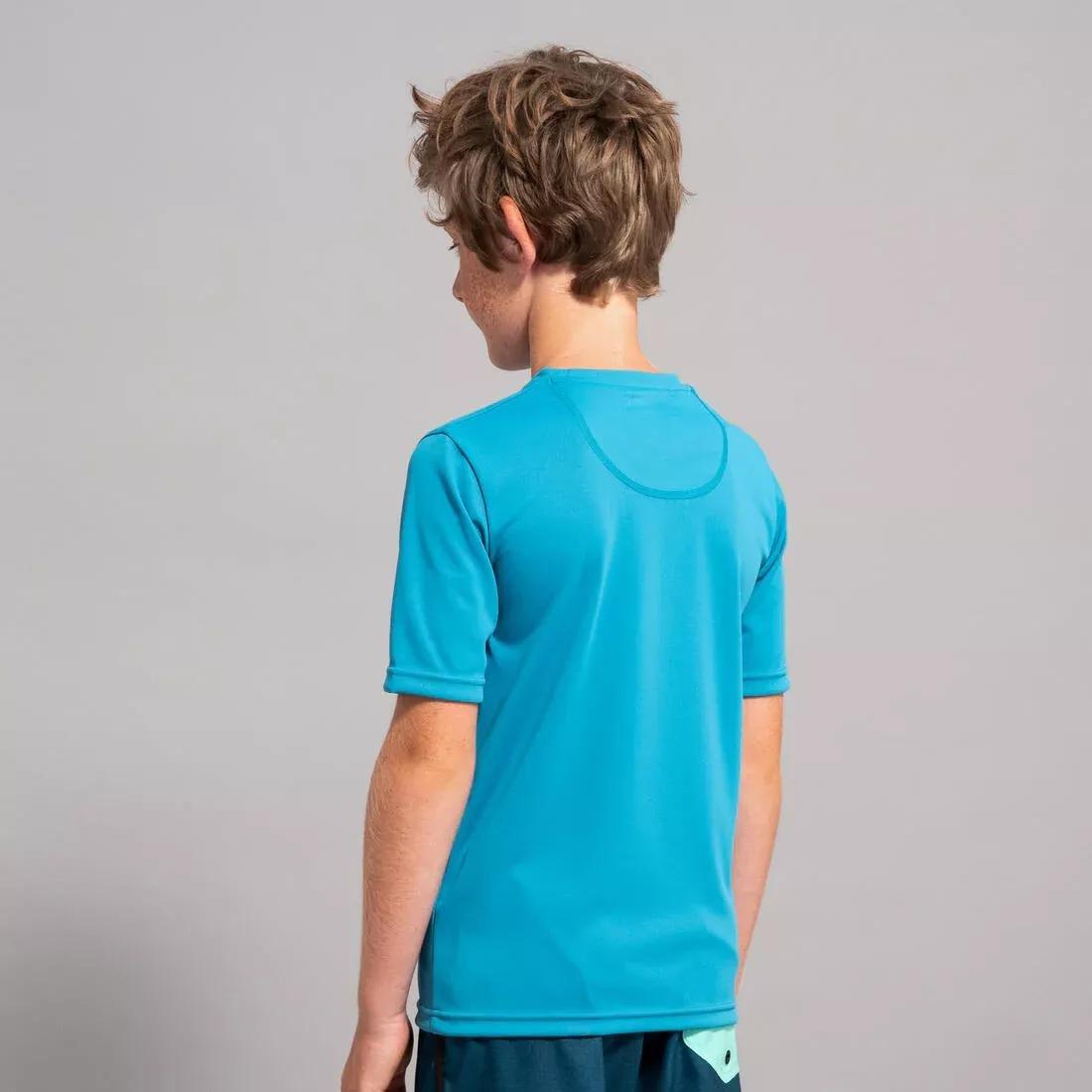 Kids Surfing Short-Sleeve Uv Top, Green, , large image number 13