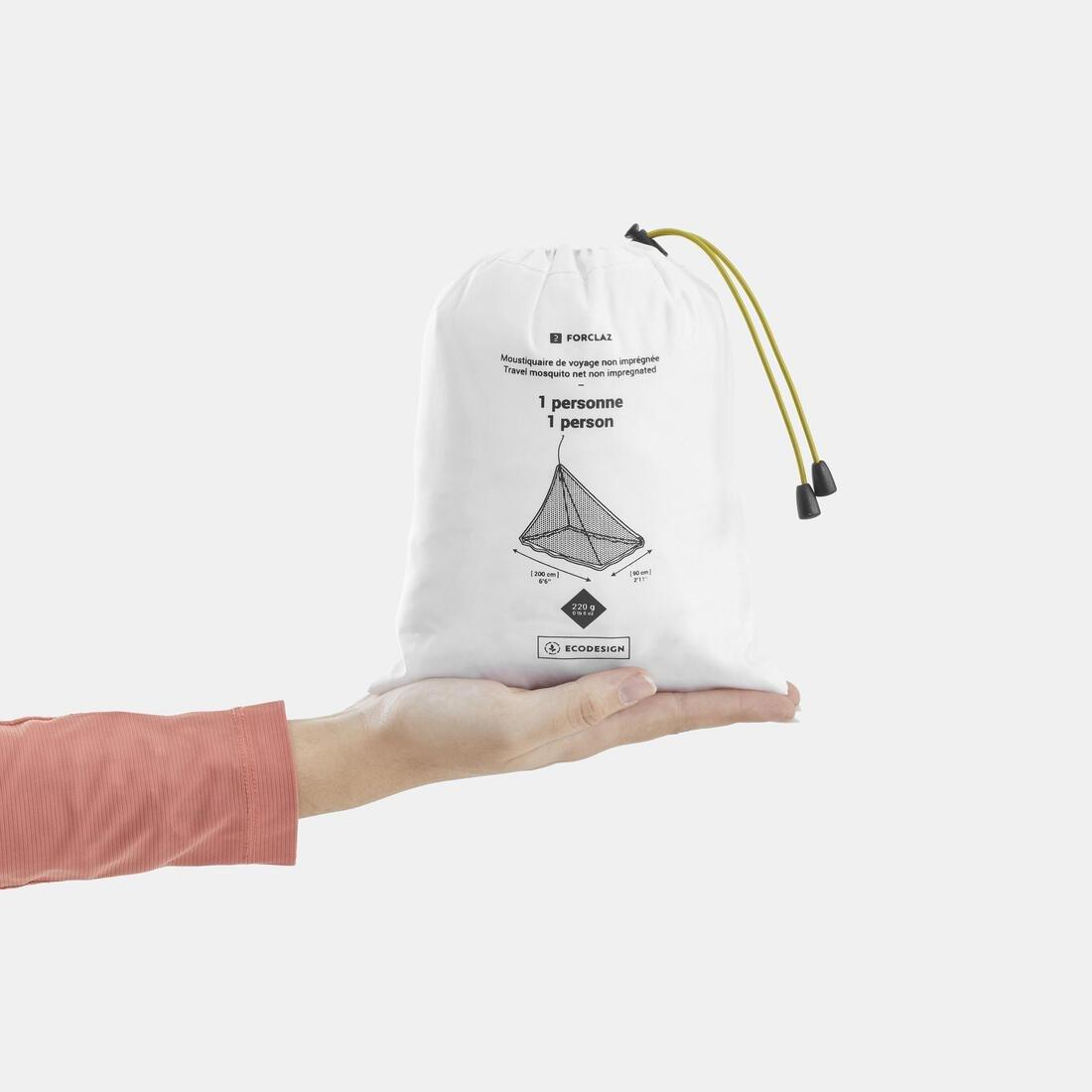 Untreated Travel Mosquito Net - 1 Person, White, No Color, large image number 5