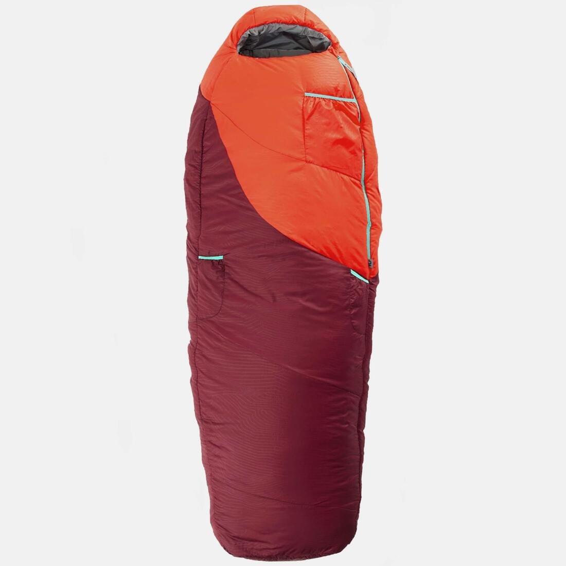 Childrens Sleeping Bag Mh500 0 C , Red, No Color, large image number 2
