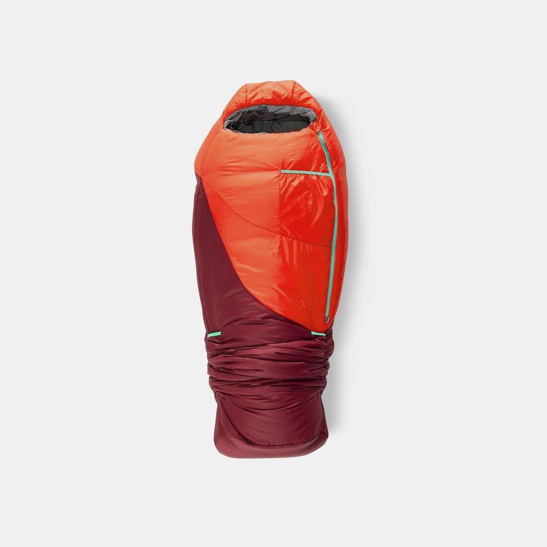 Childrens Sleeping Bag Mh500 0 C , Red, No Color, large image number 3