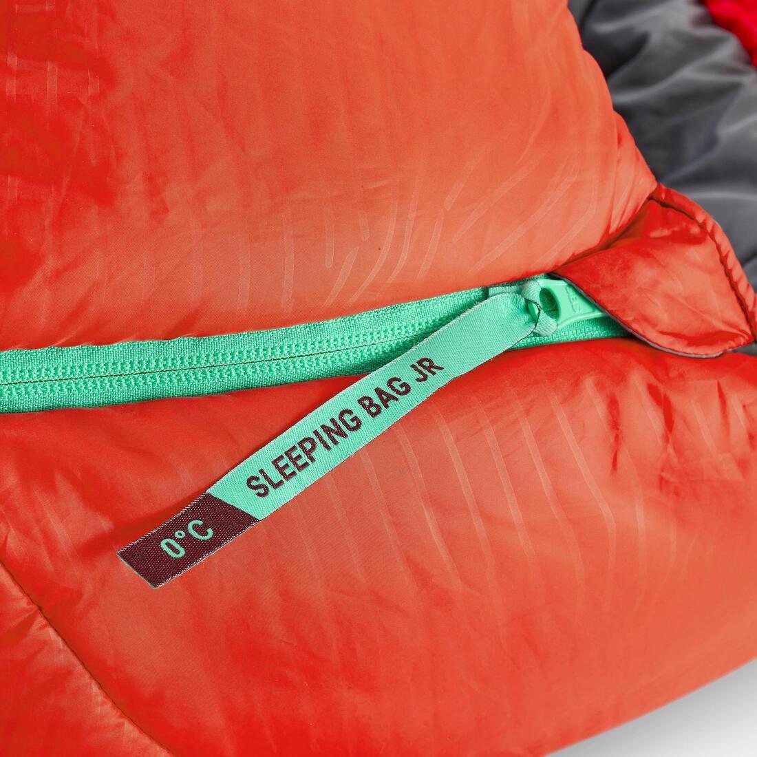 Childrens Sleeping Bag Mh500 0 C , Red, No Color, large image number 5