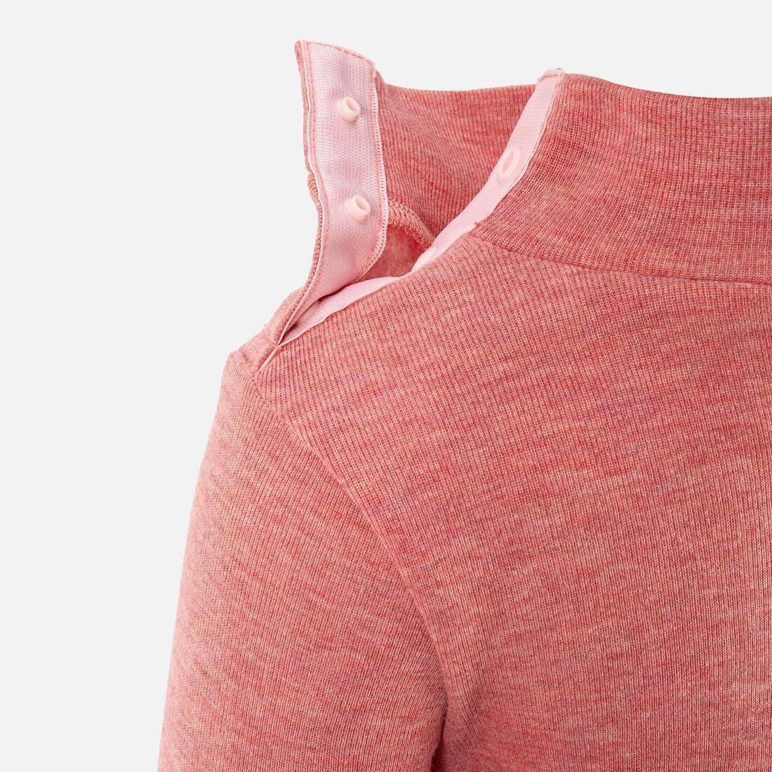 Base Layer Top, Baby Ski First Layer - Warm, Pink, No Color, large image number 8