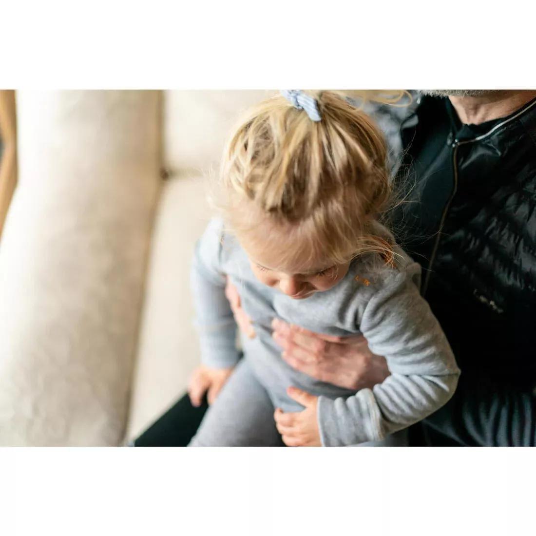 Base Layer Trousers, Baby Ski Leggings - Warm, Grey, 5401_000, large image number 10