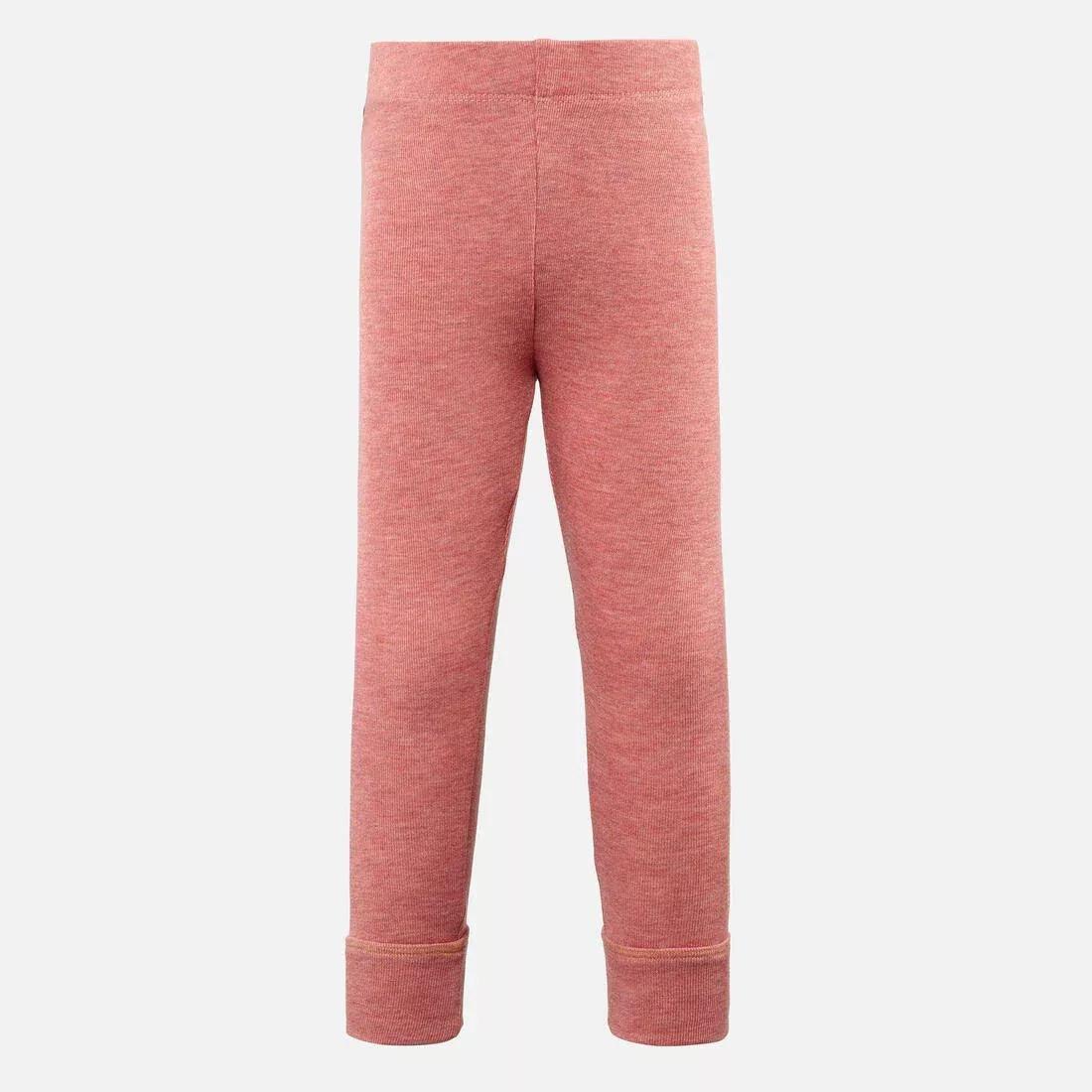Base Layer Trousers, Baby Ski Leggings - Warm, Pink, No Color, large image number 3