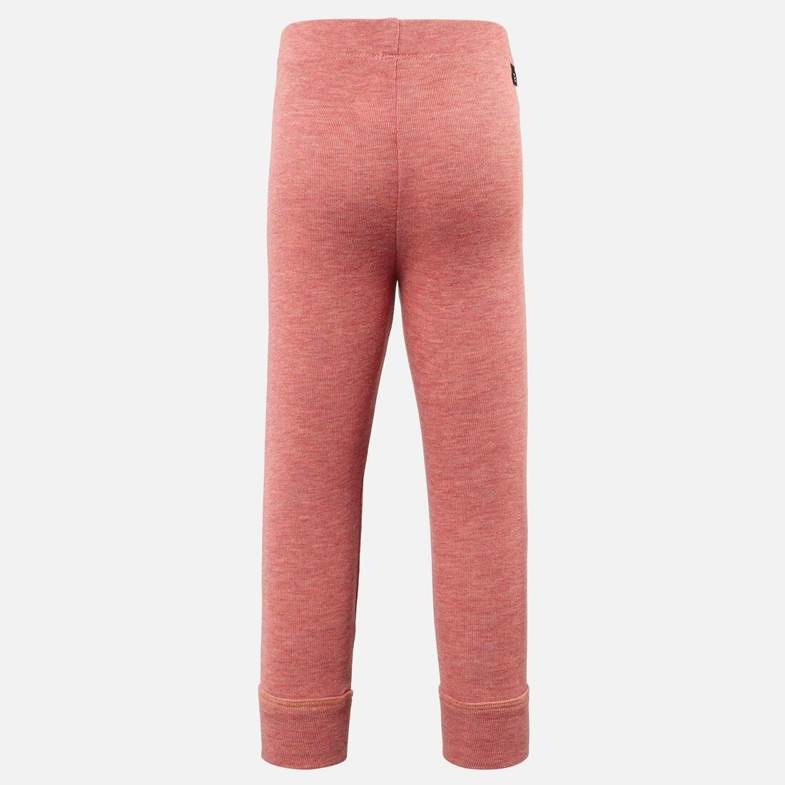 Base Layer Trousers, Baby Ski Leggings - Warm, Pink, No Color, large image number 5