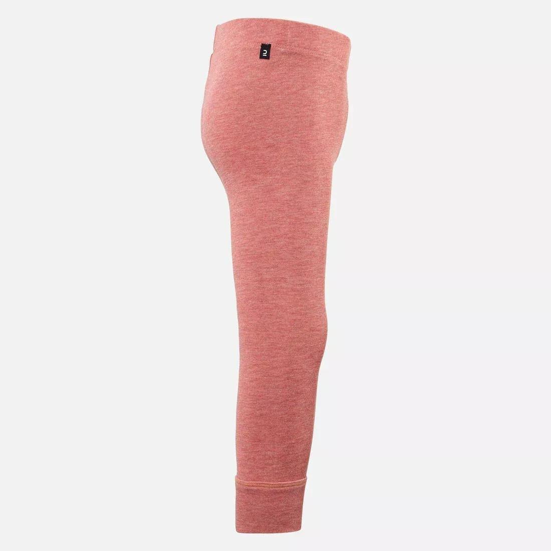 Base Layer Trousers, Baby Ski Leggings - Warm, Pink, No Color, large image number 6