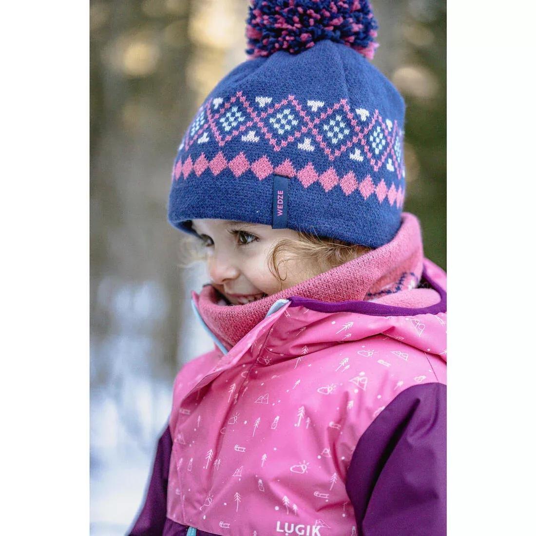 TURQUIN BLUE Baby ski/sledge hat and neck warmer - WARM, 5401_000, large image number 5