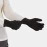 FORCLAZ - Mountain Trekking Fleece Liner Gloves - Mt100, Black