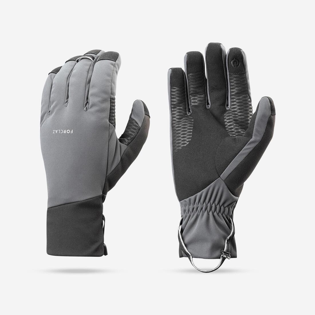 Unisex Mountain Trekking Windproof Touchscreen Gloves - Mt900, Grey, 5401_000, medium