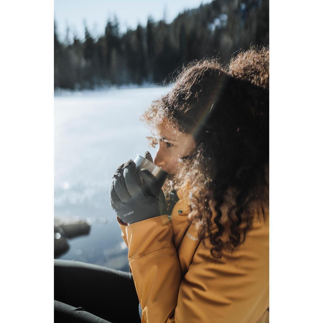 Unisex Mountain Trekking Windproof Touchscreen Gloves - Mt900, Grey, 5401_000, medium