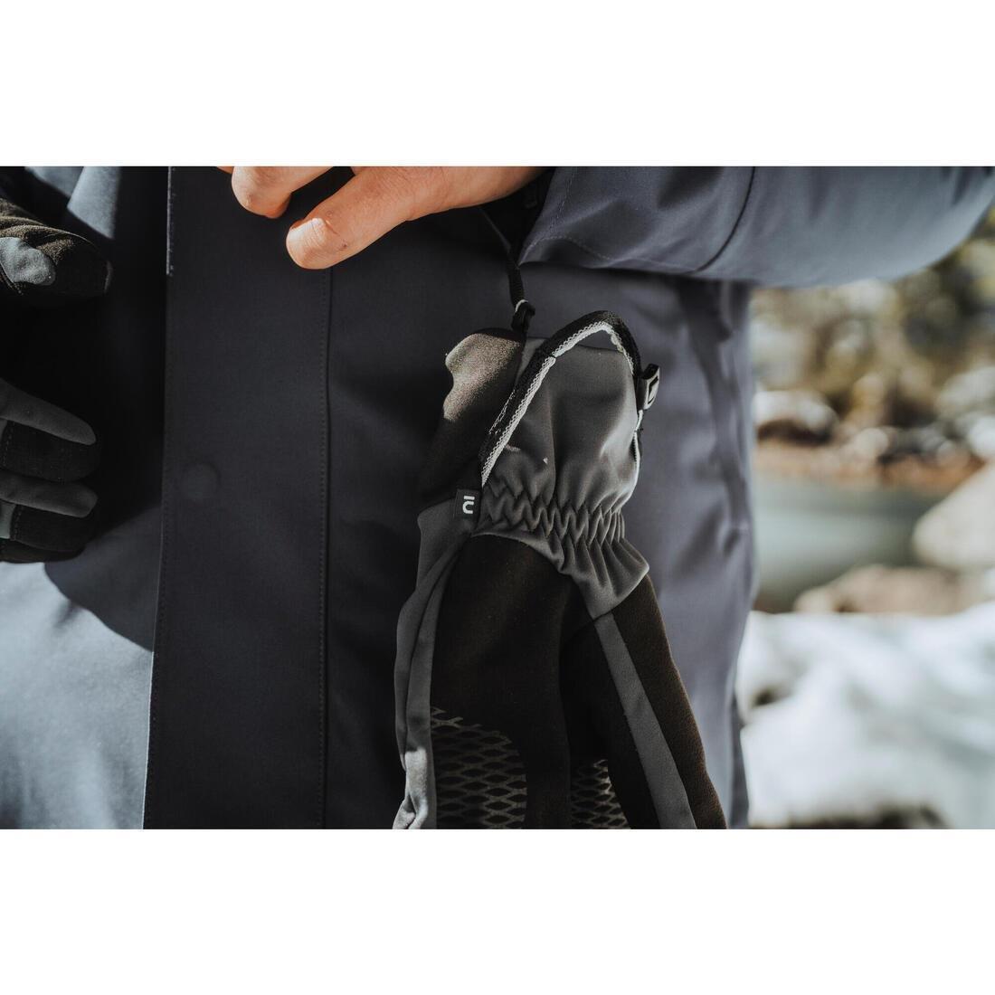 Unisex Mountain Trekking Windproof Touchscreen Gloves - Mt900, Grey, 5401_000, medium