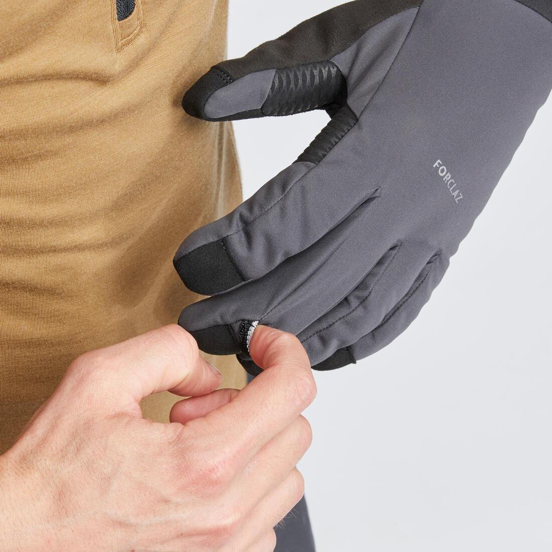 Unisex Mountain Trekking Windproof Touchscreen Gloves - Mt900, Grey, , large image number 5