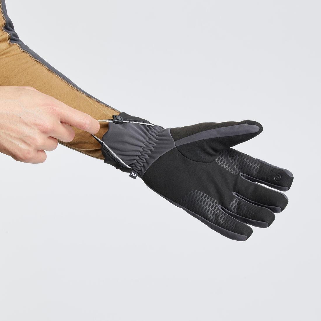 Unisex Mountain Trekking Windproof Touchscreen Gloves - Mt900, Grey, , large image number 6