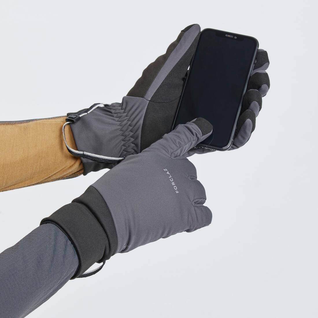 Unisex Mountain Trekking Windproof Touchscreen Gloves - Mt900, Grey, , large image number 7