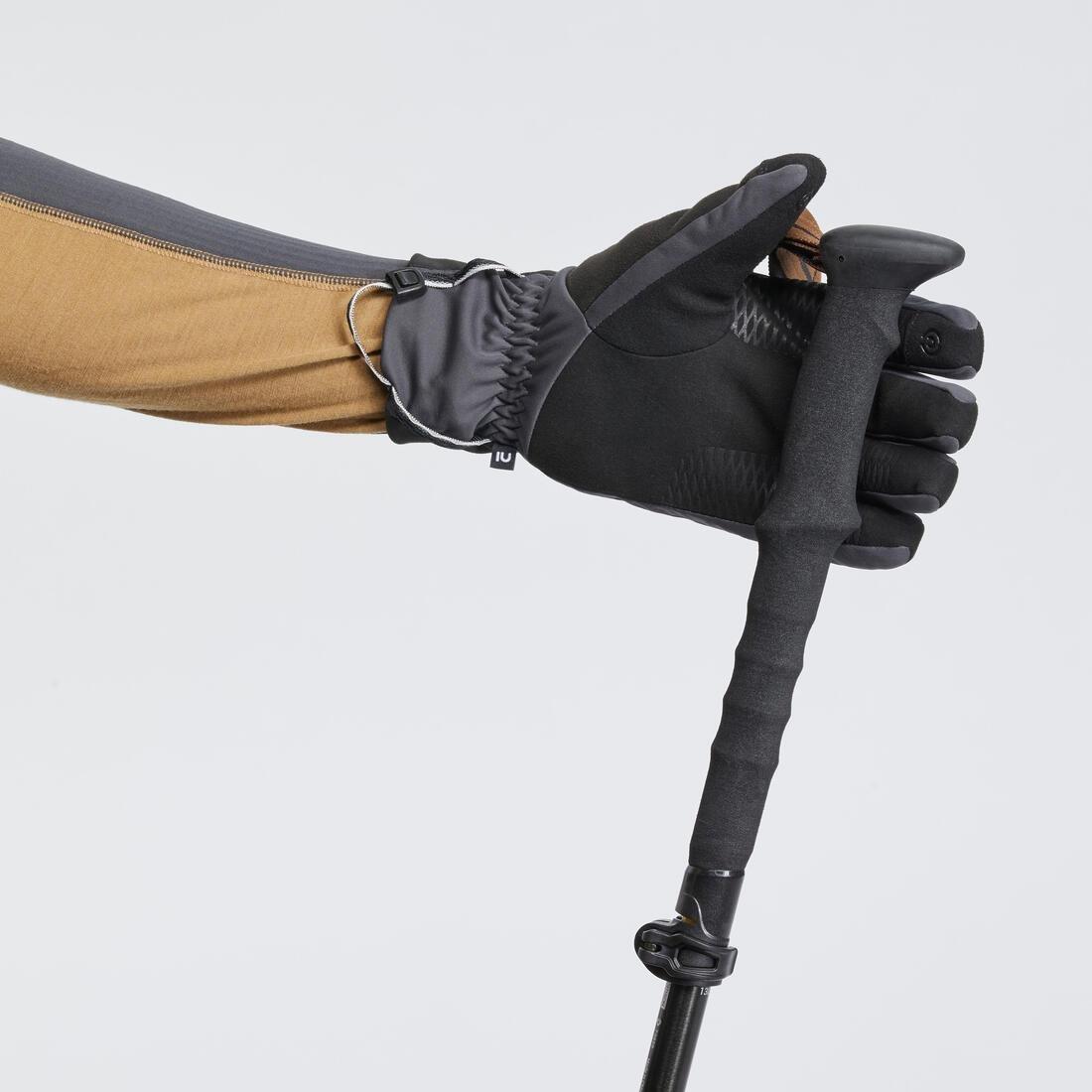 Unisex Mountain Trekking Windproof Touchscreen Gloves - Mt900, Grey, , large image number 8