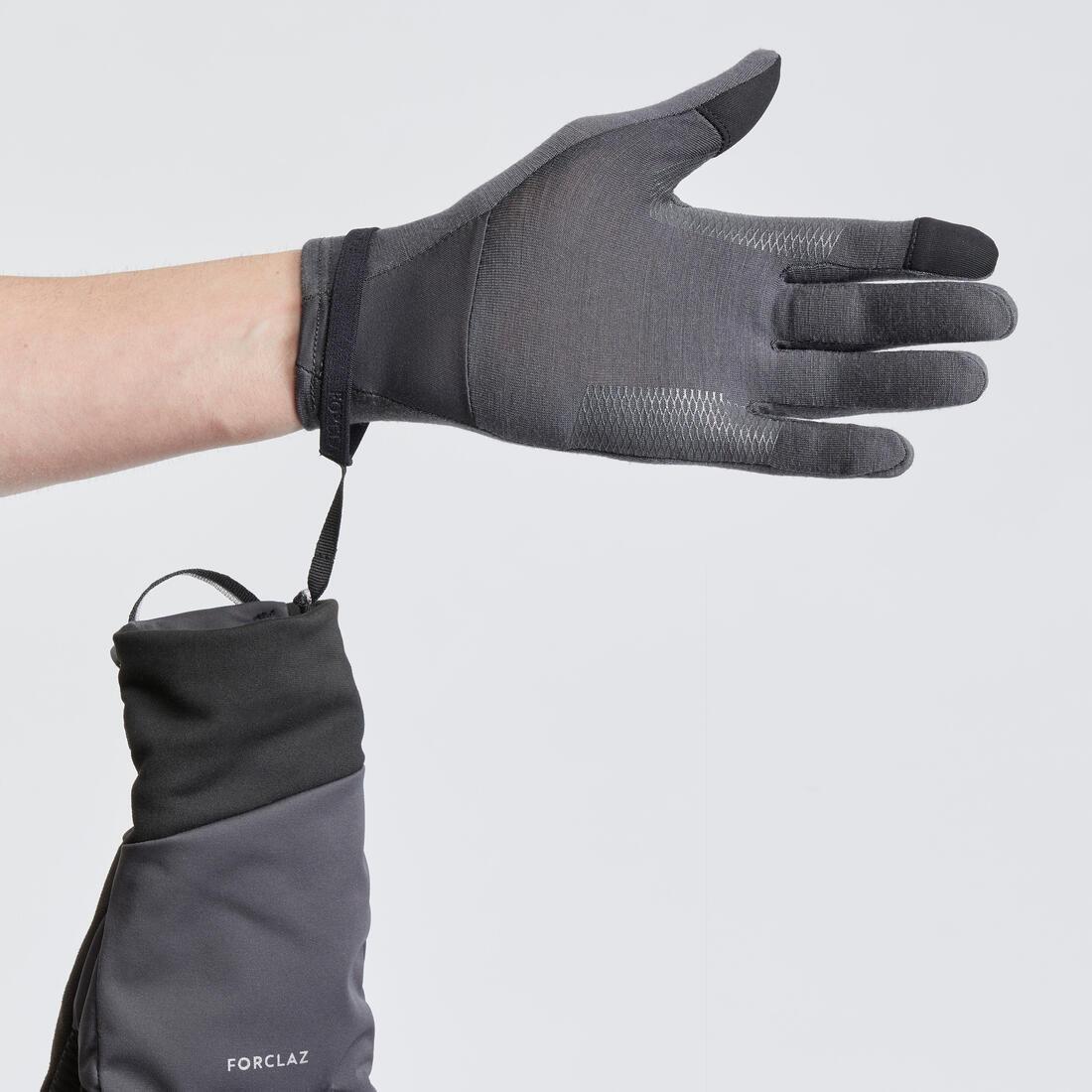 Unisex Mountain Trekking Windproof Touchscreen Gloves - Mt900, Grey, , large image number 11