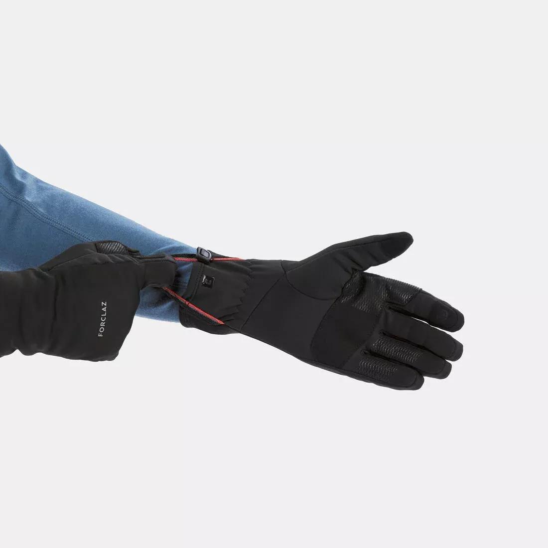 Mountain Trekking Tactile Stretch Gloves - Mt500, Black, No Color, large image number 2