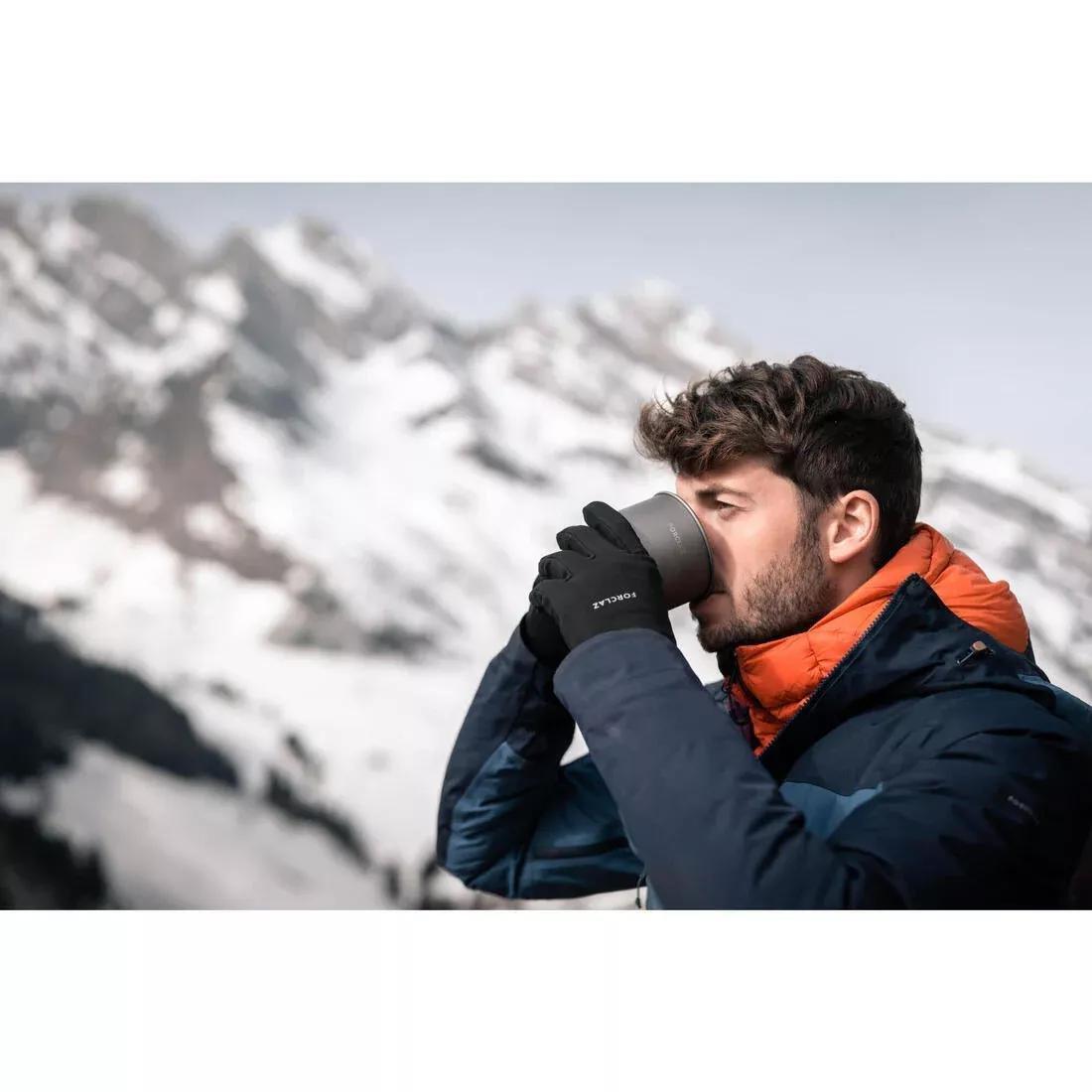 Mountain Trekking Tactile Stretch Gloves - Mt500, Black, , large image number 10