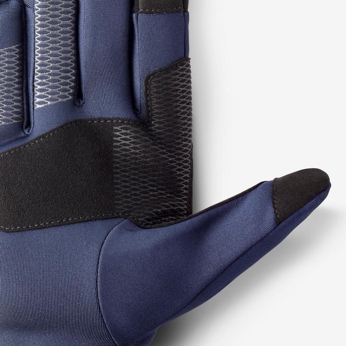 Adults&rsquo; Trekking Tactile Stretch Gloves - MT500, Navy, 5401_000, large image number 5