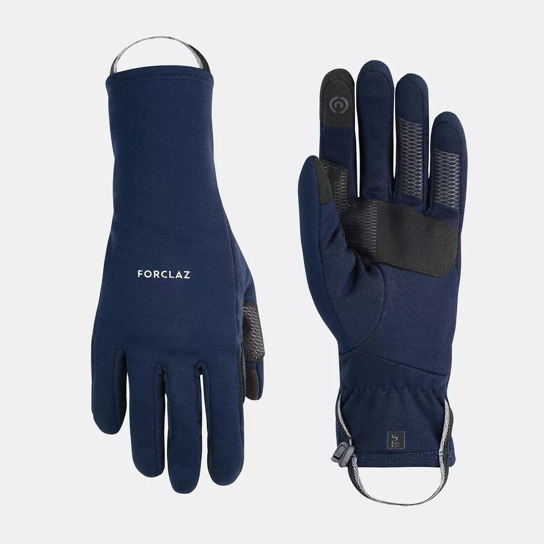 Adults&rsquo; Trekking Tactile Stretch Gloves - MT500, Navy, 5401_000, large image number 9