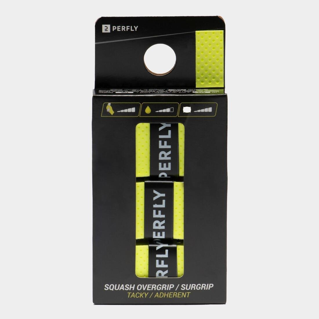 Tacky Squash Overgrip Pack Of 3, Black, No Color, large image number 4