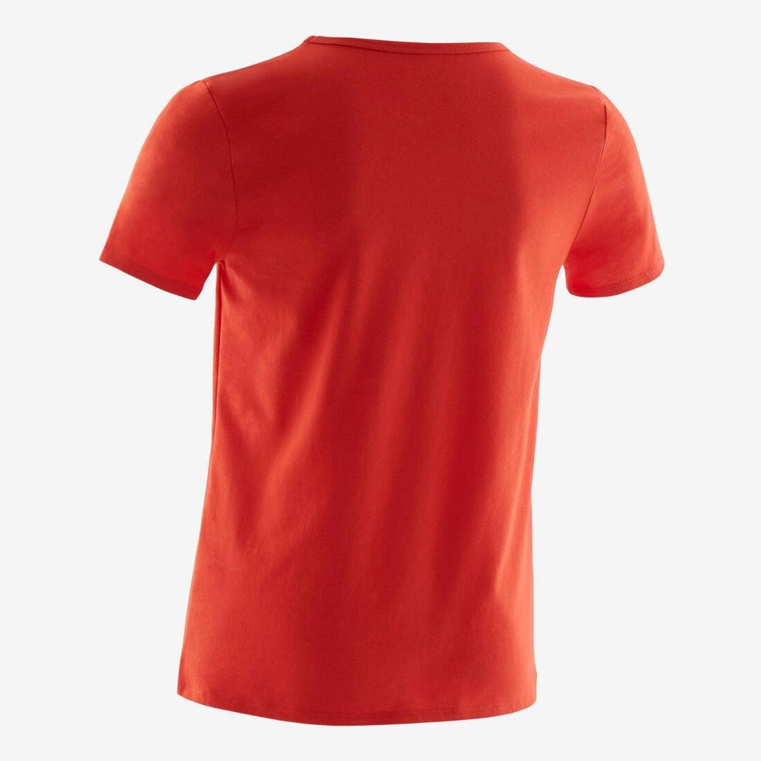 100 Boys' Short-Sleeved Gym T-Shirt Print, Dark Grey, , large image number 9