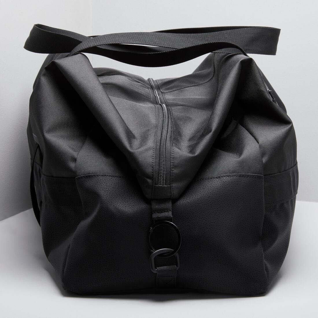 Fitness Gym Sports Bag Domyos, Black, No Color, large image number 1