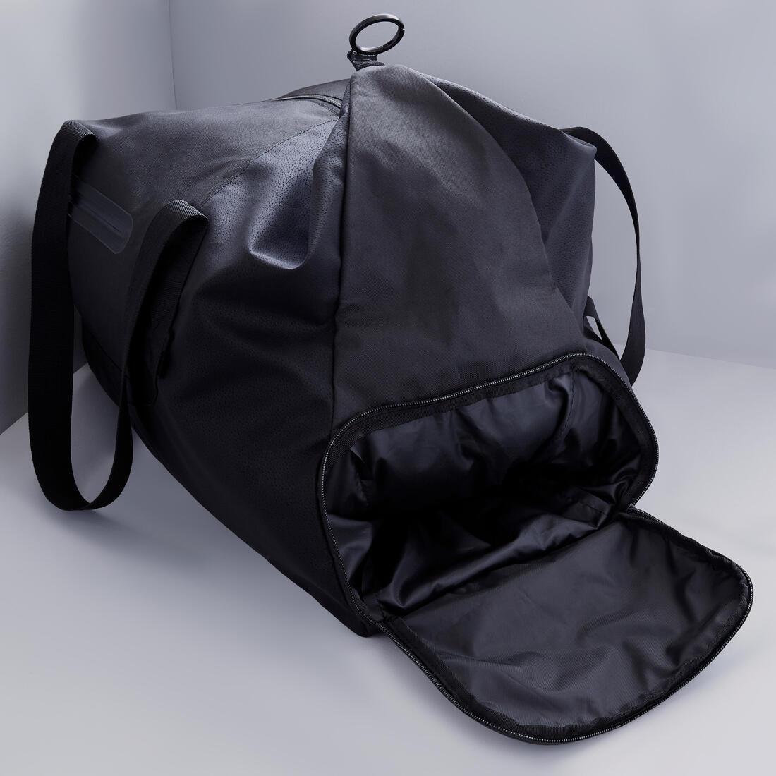 Fitness Gym Sports Bag Domyos, Black, No Color, large image number 3