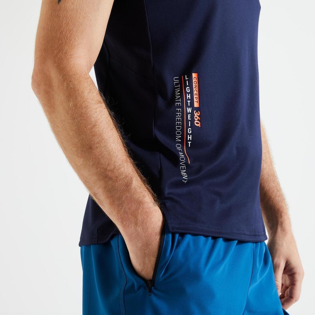 Fts 120 Fitness Cardio Training T-Shirt, Navy, , large image number 2