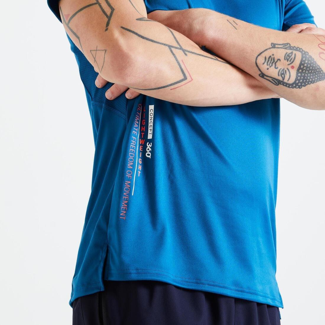 Fts 120 Fitness Cardio Training T-Shirt, Navy, , large image number 6