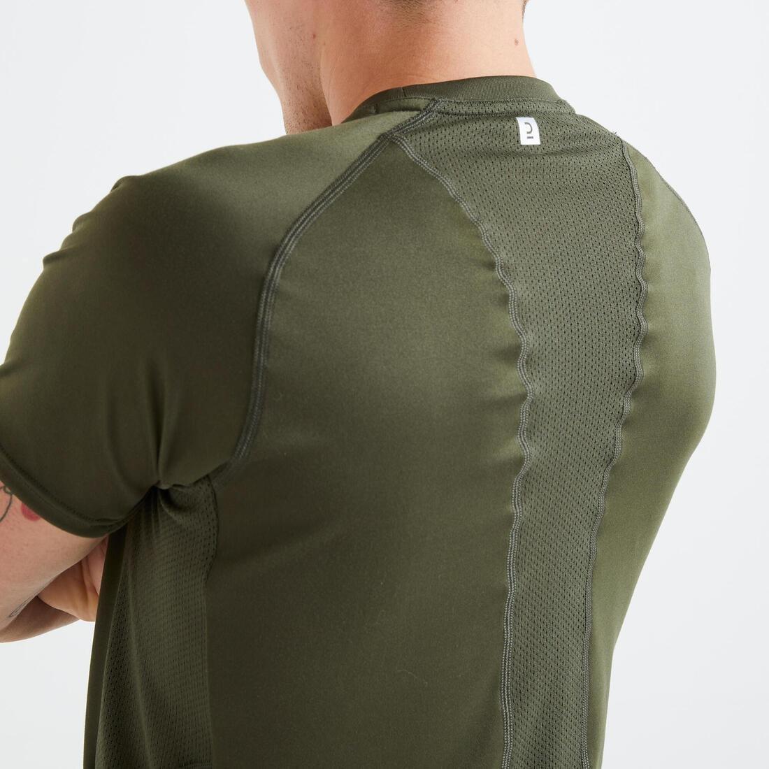 Technical Fitness T-Shirt, Deep Khaki, No Color, large image number 10