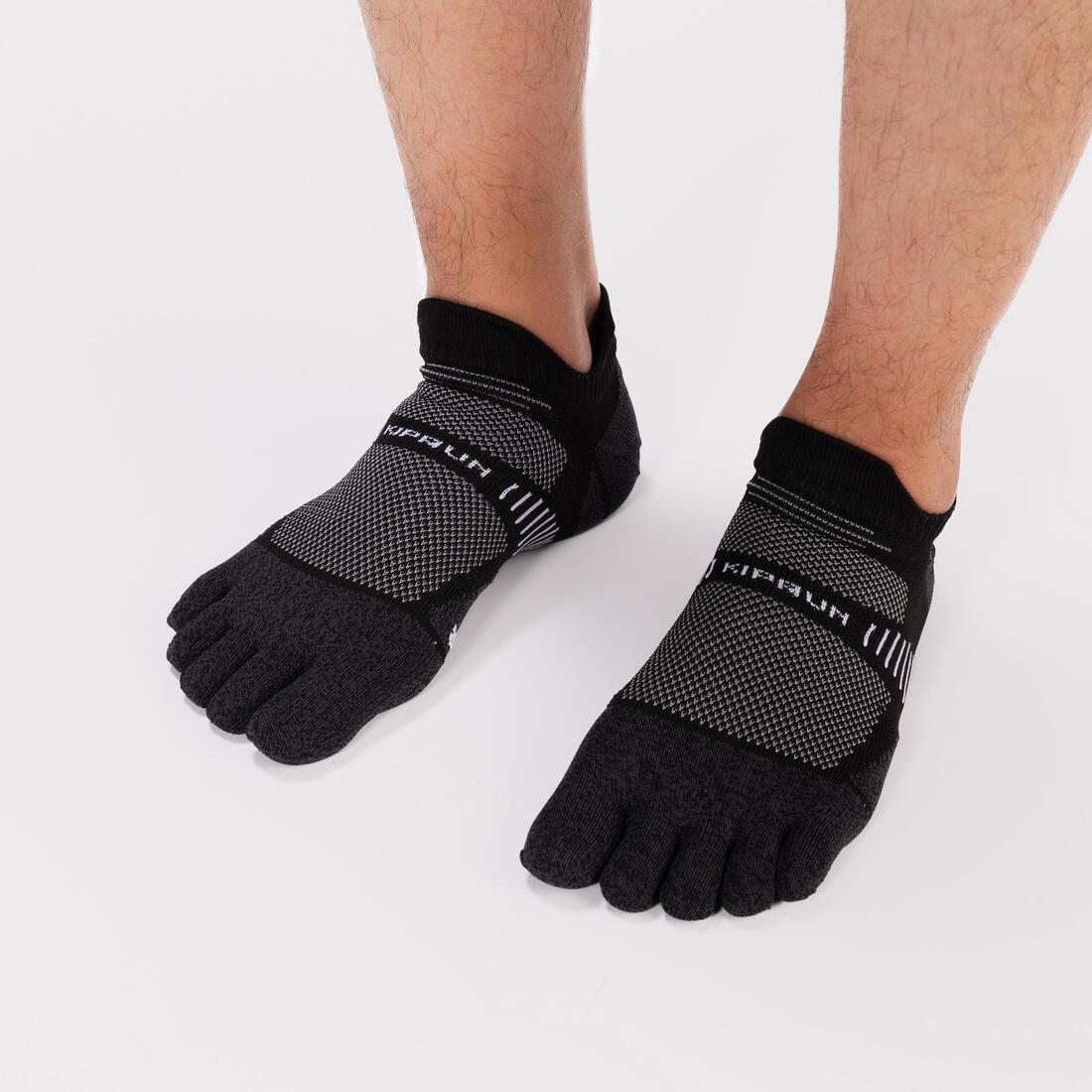 Running 5-finger Fine Invisible Socks - Kiprun Run900, Black, , large image number 6