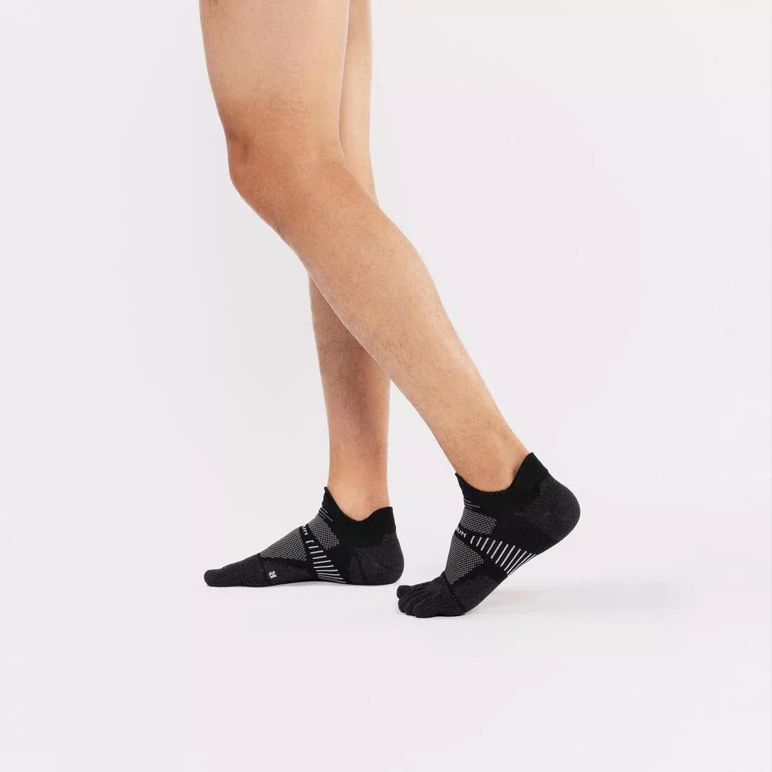 Running 5-finger Fine Invisible Socks - Kiprun Run900, Black, , large image number 7