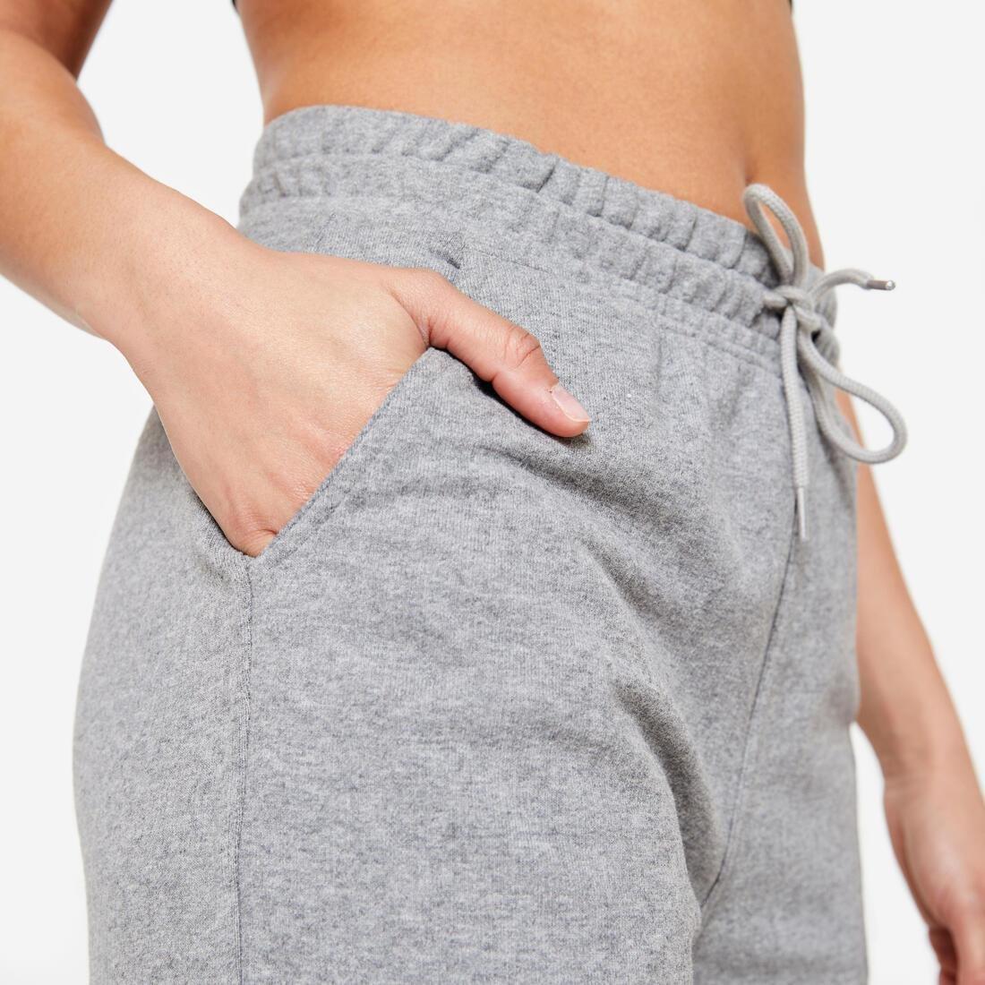 Regular-Fit Fitness Bottoms 500, Black, No Color, large image number 5