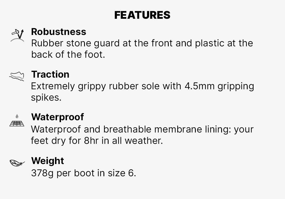 Women Waterproof Mountain Walking Boots - Mh500 Mid, Turquoise, , large image number 15