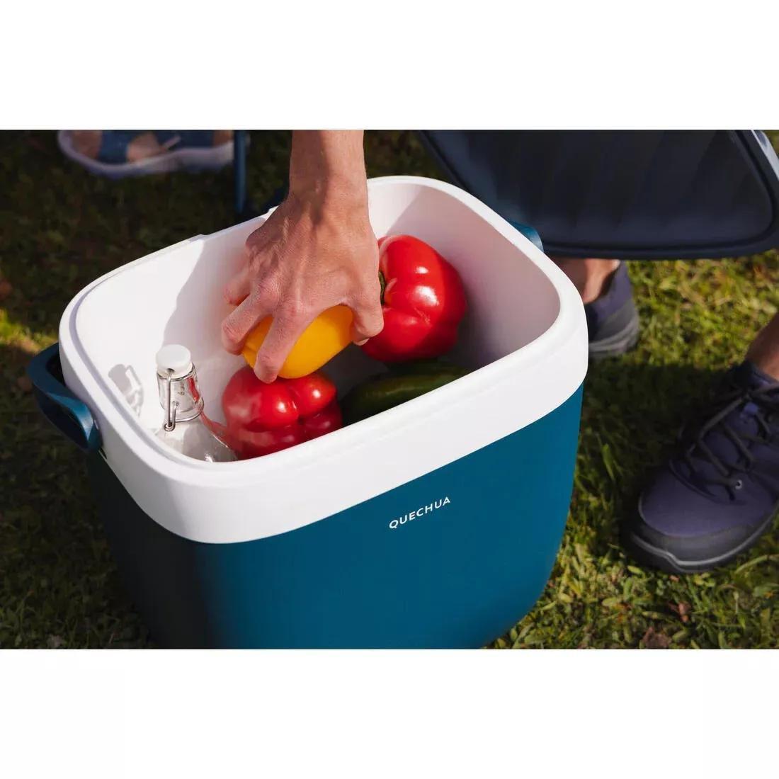 TEAL BLUE RIGID CAMPING COOLER  - 22 LITRES  - STAYS COOL FOR 5 HOURS, No Color, large image number 1