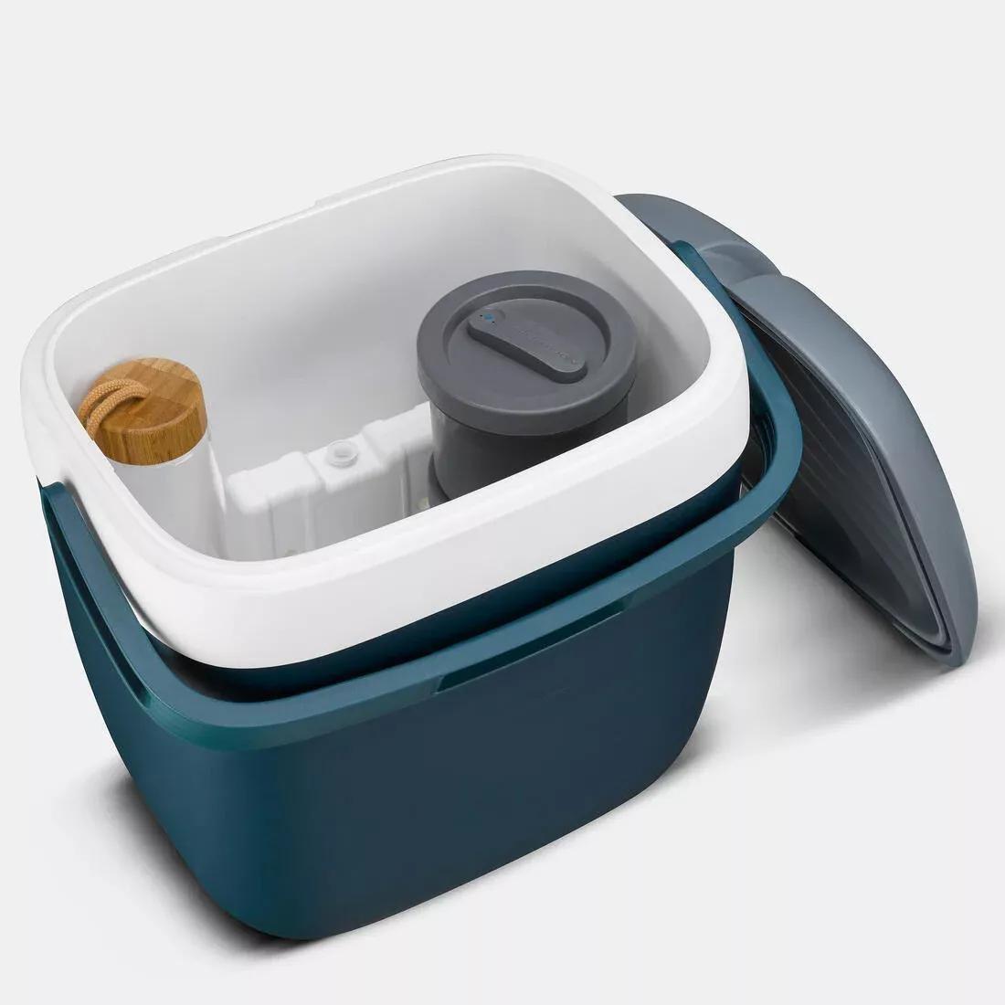 TEAL BLUE RIGID CAMPING COOLER  - 22 LITRES  - STAYS COOL FOR 5 HOURS, No Color, large image number 3