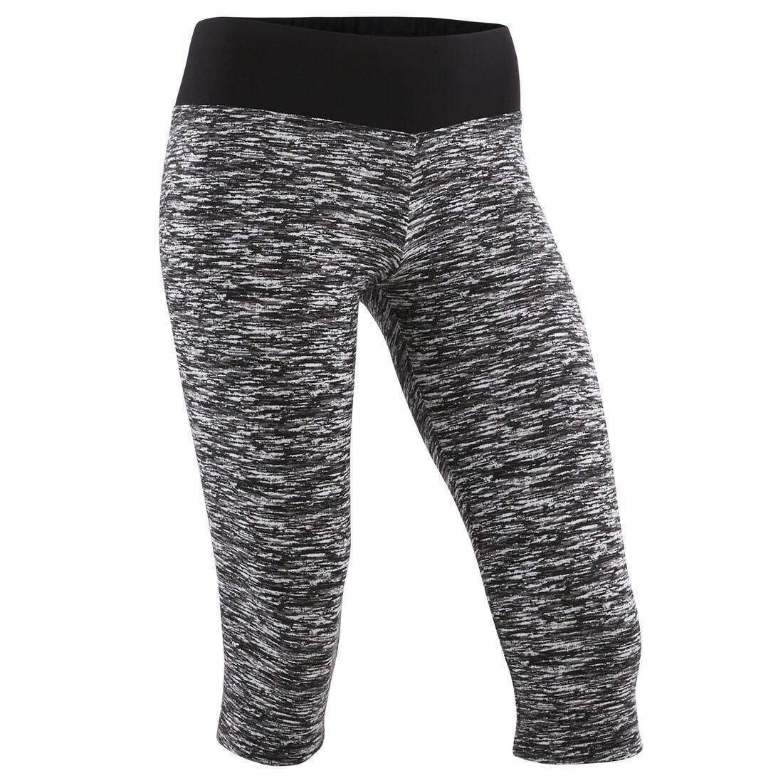 Kids Girls Breathable Cotton Cropped Leggings, Blue, , large image number 6