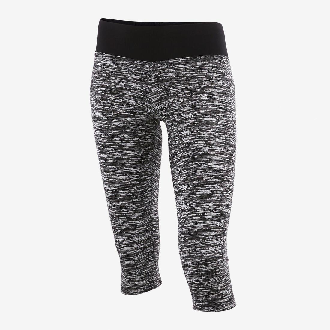 Kids Girls Breathable Cotton Cropped Leggings, Blue, , large image number 7